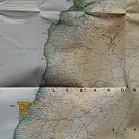 Die Karte vom Libanon
